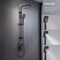 Kibi Cube Pressure Balanced 2-Function Shower Column with Rough In Valve - Matte Black KSC404MB - alternate 3